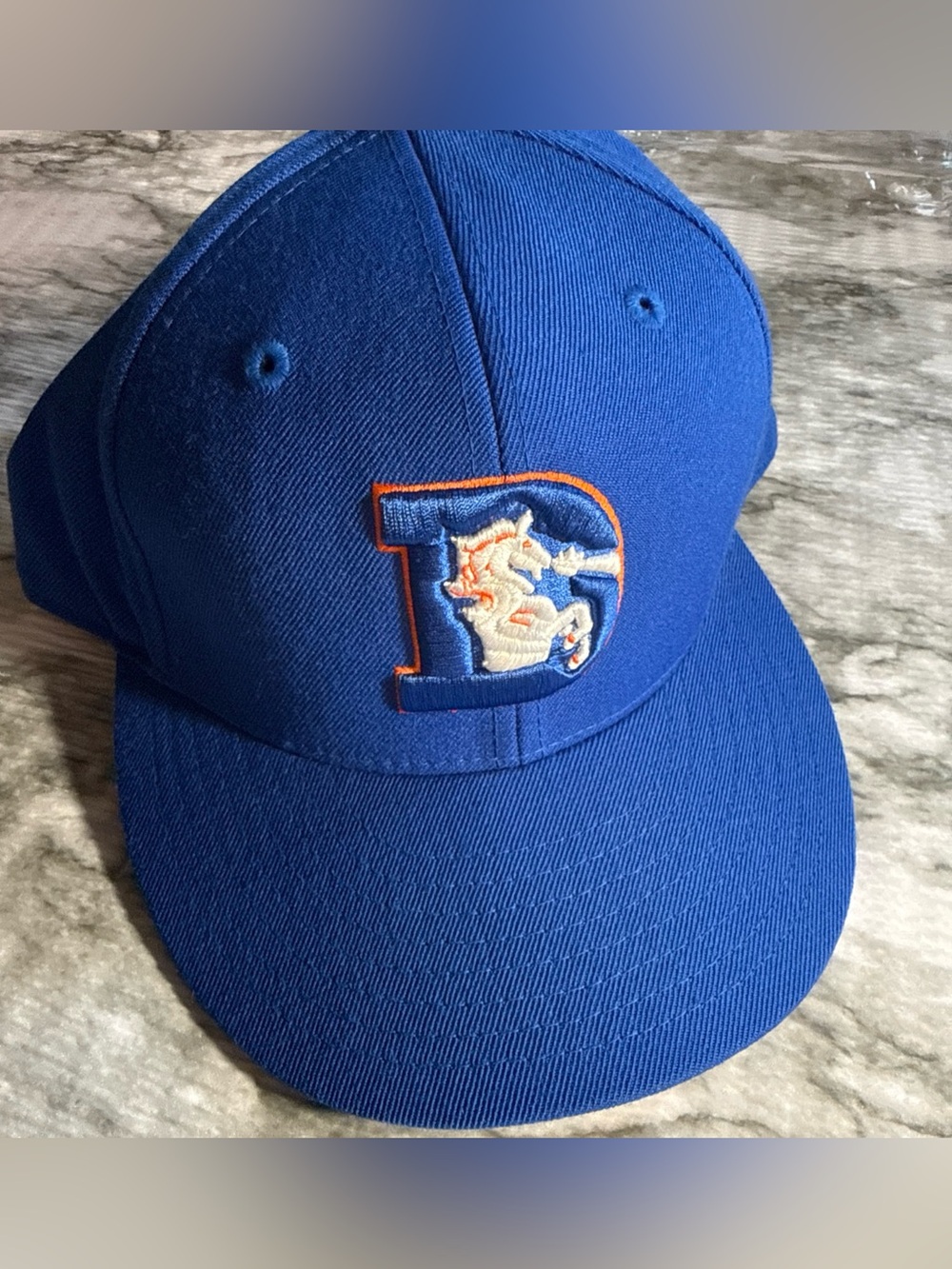 Denver Broncos Throwback NFL Reebok Blue Fitted Hat Reebok 7 1/2 vintage